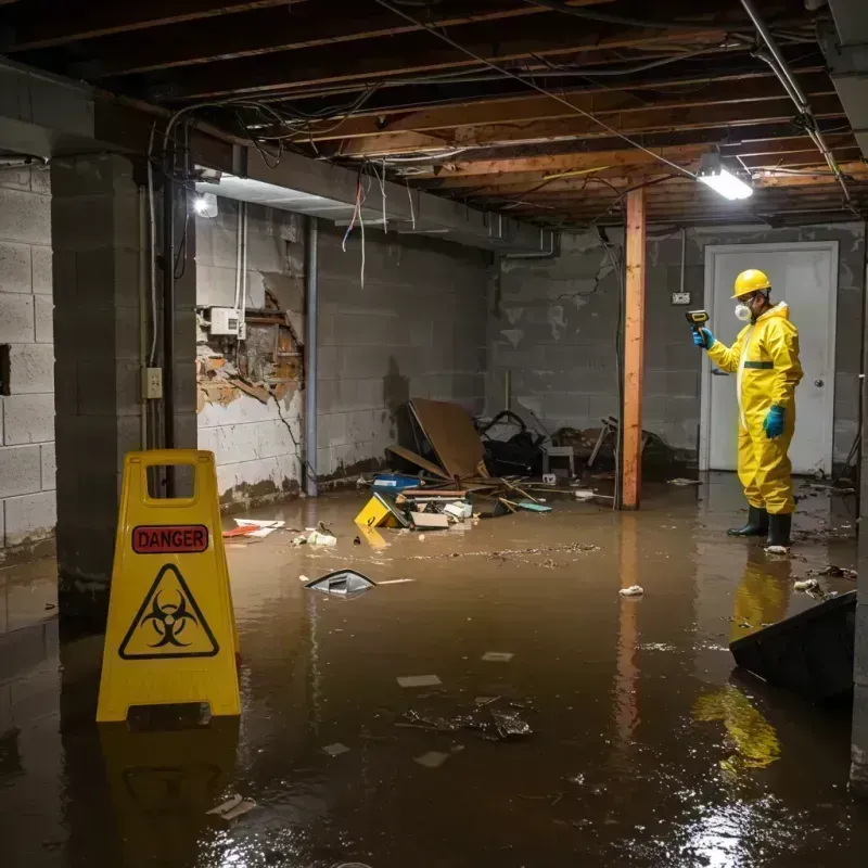 Flooded Basement Electrical Hazard in Columbus, GA Property